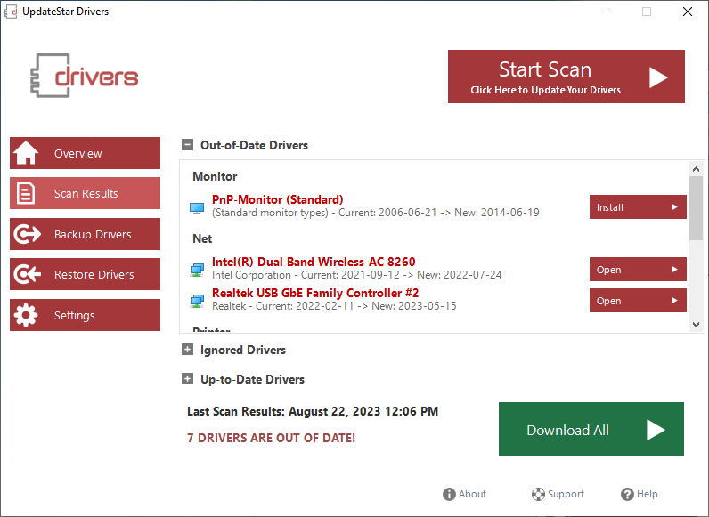 UpdateStar Drivers 15